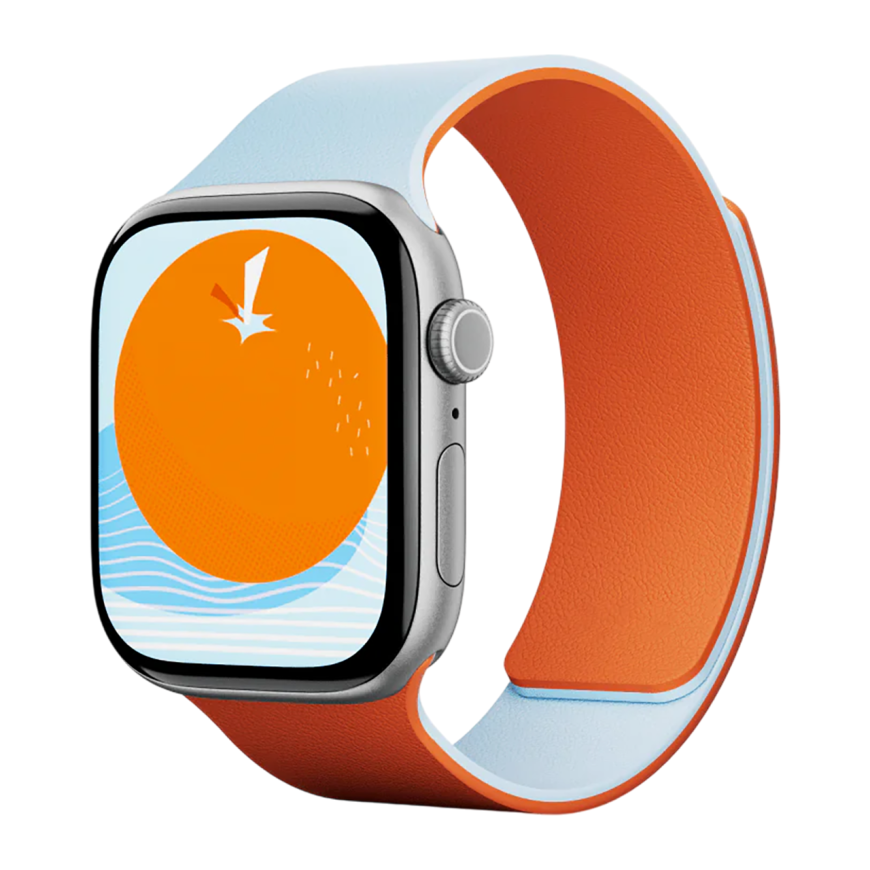 Двусторонний силиконовый ремешок MOFT Snap Duo Band для Apple Watch 44, 45, 46 мм и Ultra 2–3