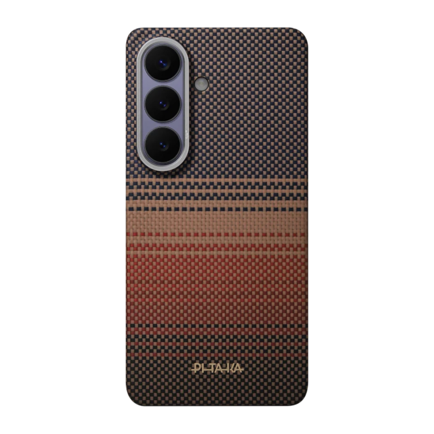Арамидный чехол MagSafe PITAKA Sunset · Moonrise Aaron Button Edge Case для Samsung Galaxy S26+