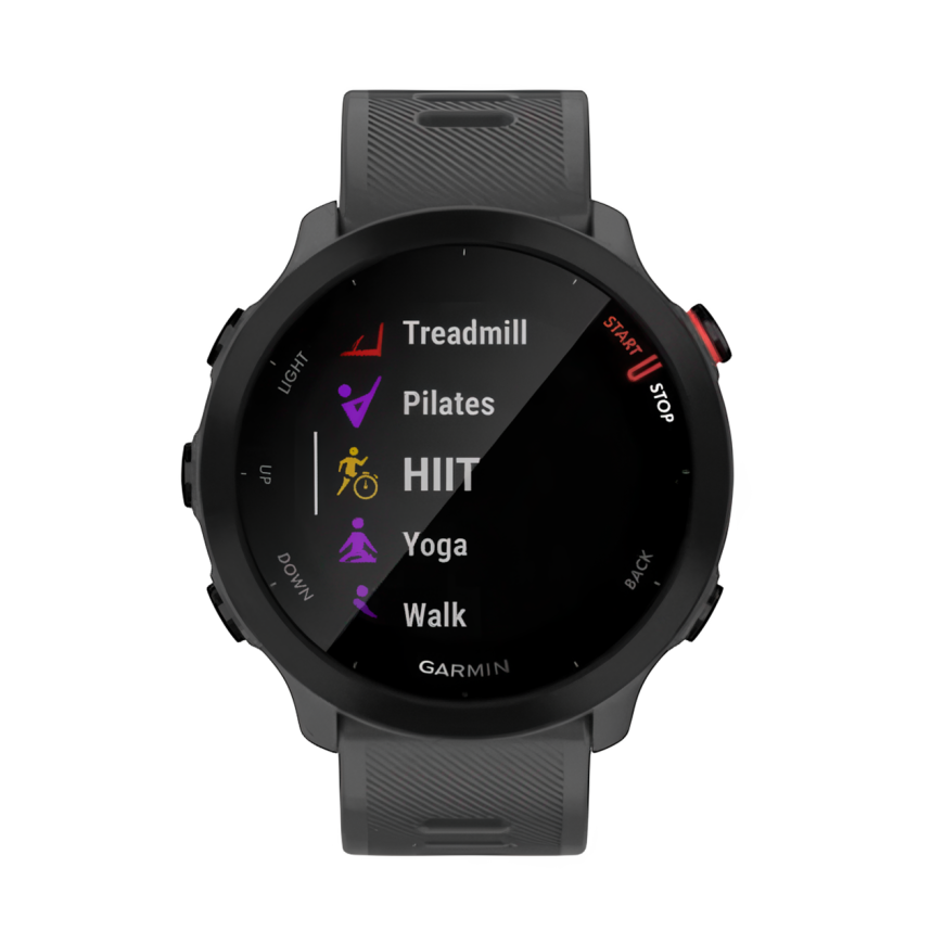 Спортивные часы Garmin Forerunner 55, «скальный серый» силиконовый ремешок