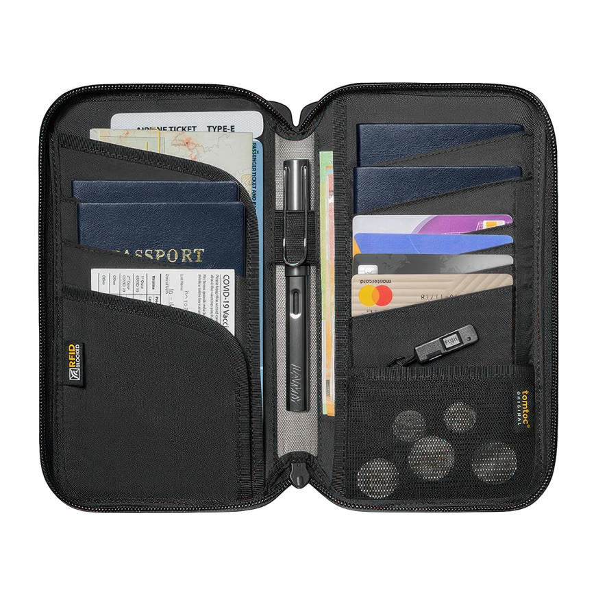 Органайзер для документов с RFID tomtoc Navigator-T03 Passport Bag - фото 4