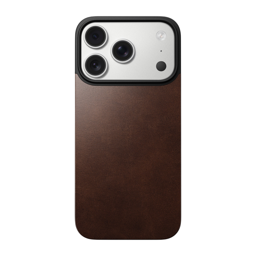 Кожаная накладка MagSafe Nomad Horween Magnetic Leather Back для iPhone 17 Pro