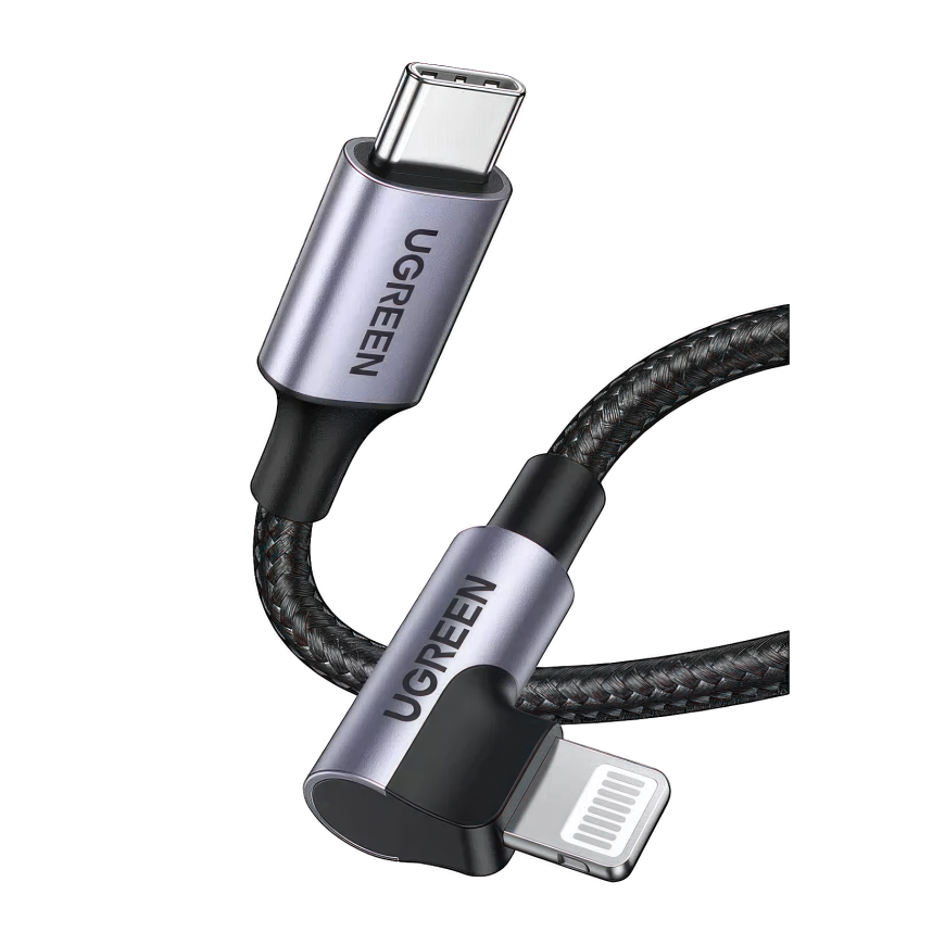 Кабель с нейлоновой оплёткой Ugreen USB-C — Lightning (2 м) (US305)