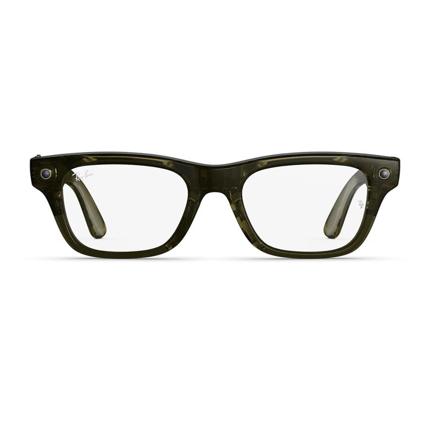 Умные очки Ray-Ban Blayzer Optics (Gen 2) (Shiny Transparent Dark Olive/Clear)