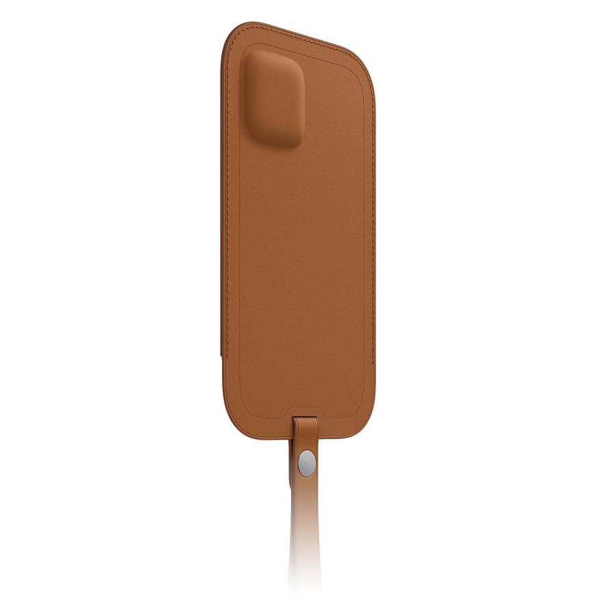 Кожаный чехол-рукав MagSafe Apple Leather Sleeve для iPhone 12 Pro Max