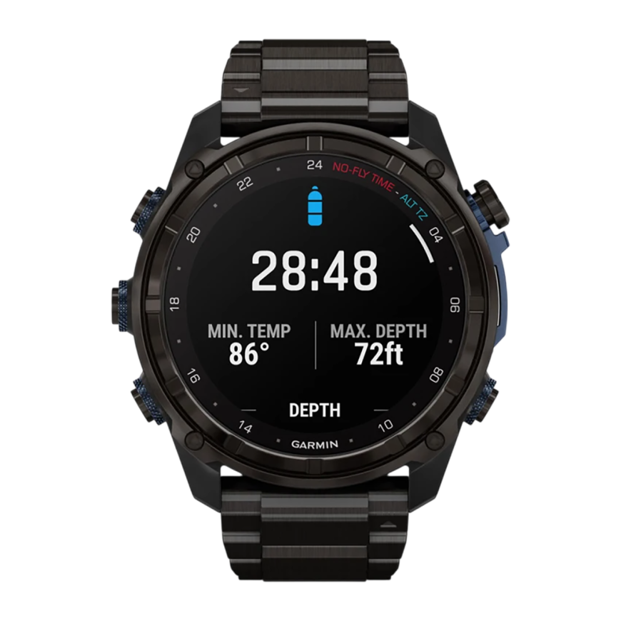 Спортивные часы Garmin Descent Mk3i, 51 мм, титановый блочный браслет