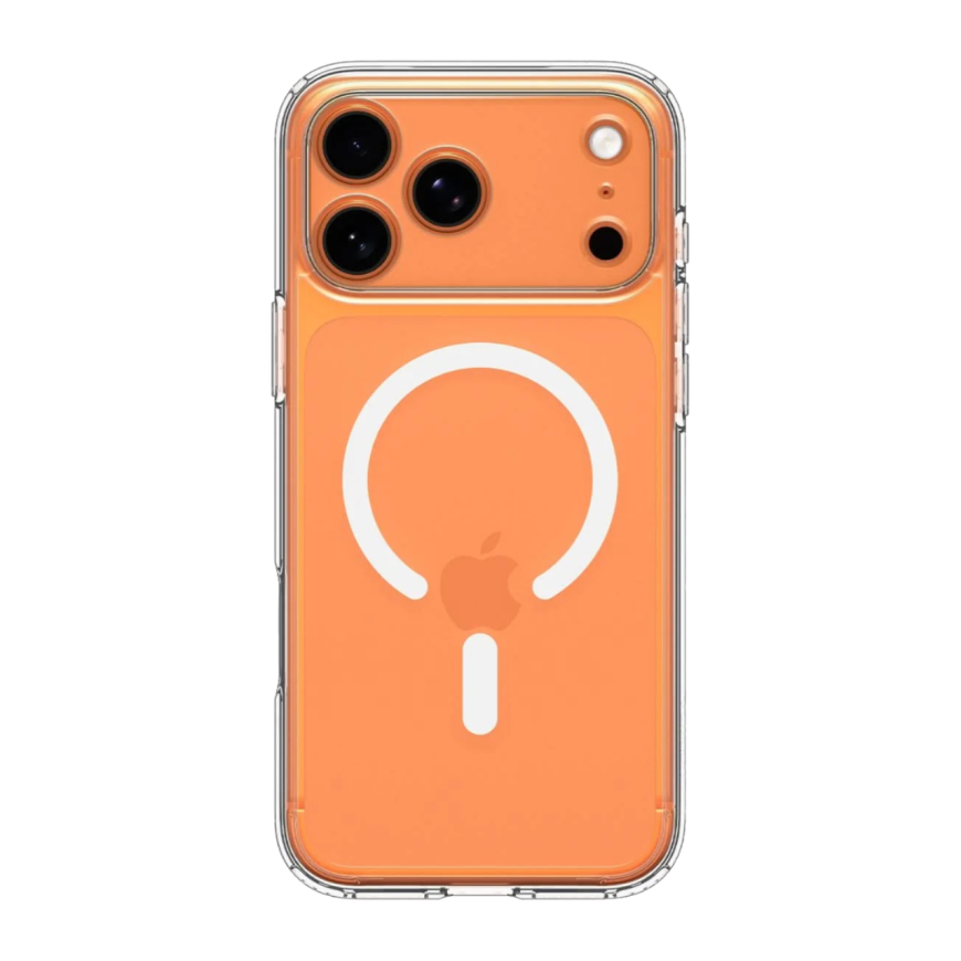 Прозрачный чехол MagSafe Spigen Ultra Hybrid (Mag Fit) для iPhone 17 Pro Max