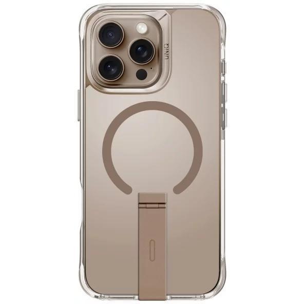 Гибридный чехол с подставкой и поддержкой MagSafe Uniq Eleva для iPhone 16 Pro