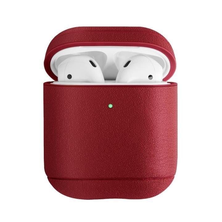 Чехол из натуральной full-grain кожи с комплектом силиконовых амбушюр Uniq Terra для AirPods