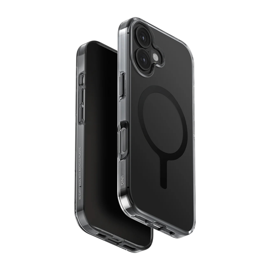 Прозрачный чехол MagSafe Uniq Clario для iPhone 17