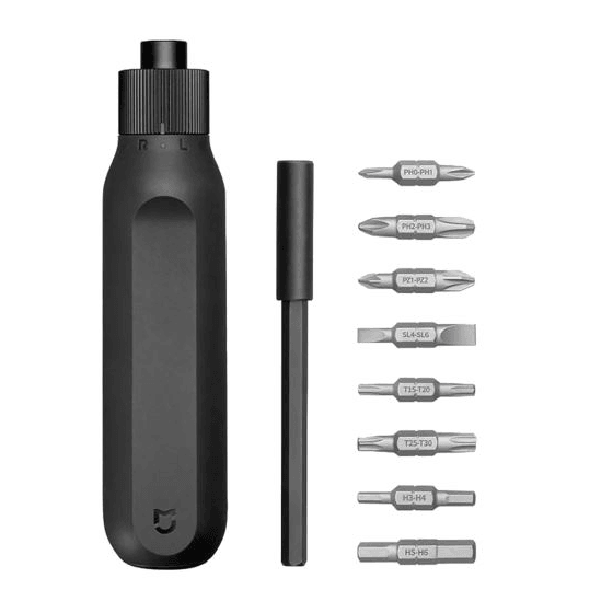 Отвёртка с храповым механизмом и набором бит Xiaomi Ratchet Screwdriver (MJJLLSD002QW, EAC — Global)