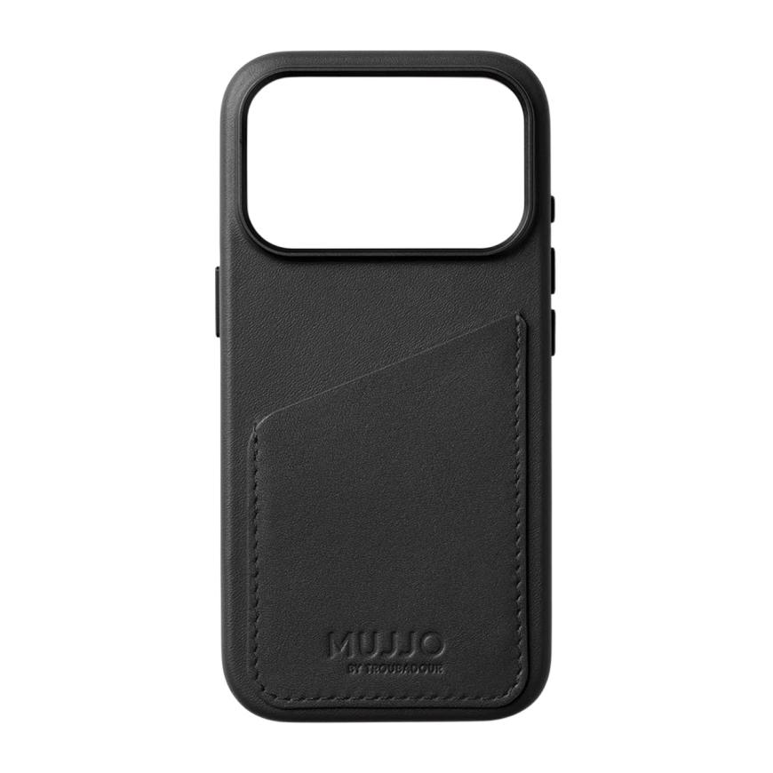 Кожаный чехол MagSafe с картхолдером Mujjo Full Leather Wallet Case для iPhone 17 Pro