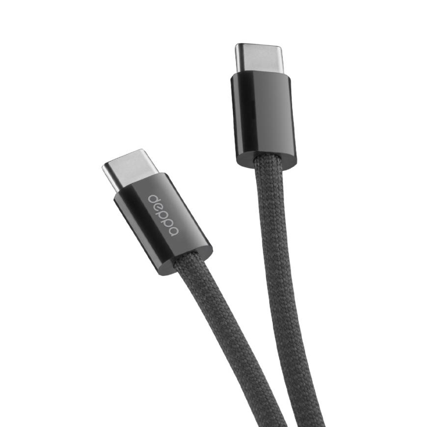 Кабель с оплёткой из полиэстера Deppa Zeus USB4 (USB-C) (1,5 м)