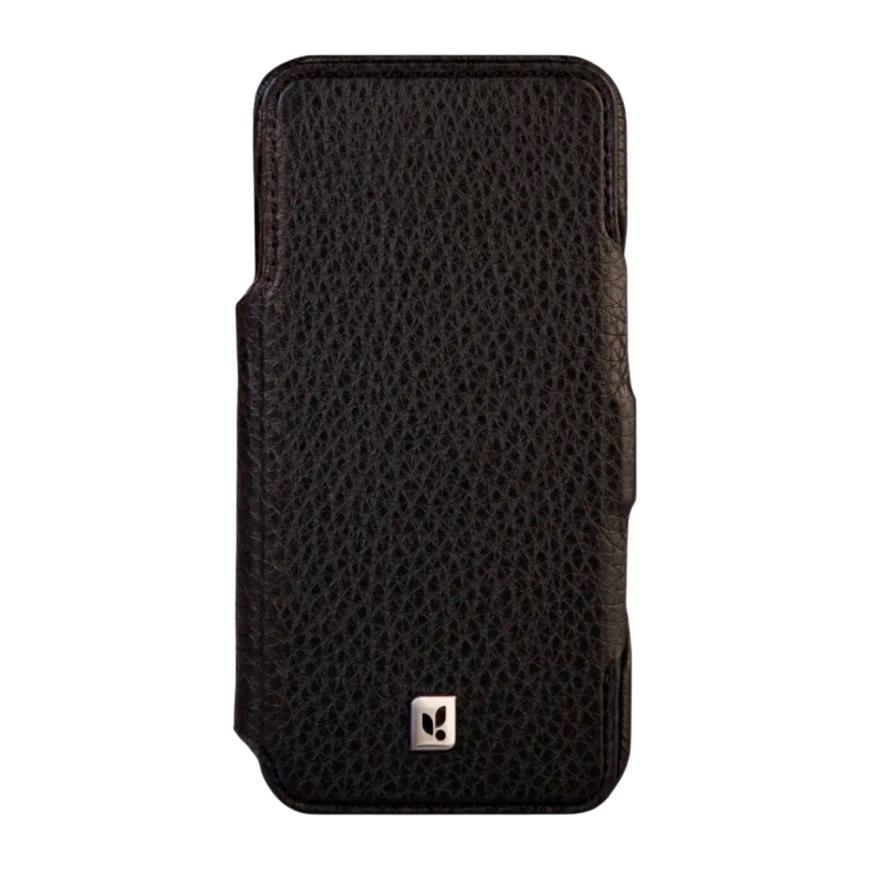 Кожаный чехол-книжка MagSafe Vaja Folio Floater V-Mag для iPhone 17 Pro Max