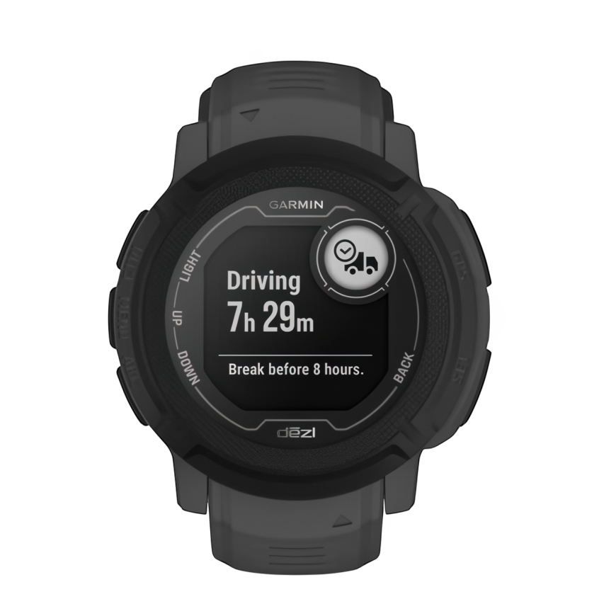 Спортивные часы Garmin Instinct 2 dezl Edition, 45 мм, силиконовый ремешок