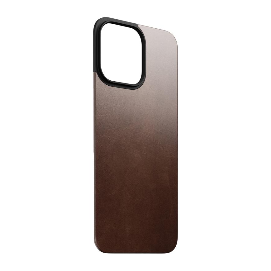 Кожаная накладка с поддержкой MagSafe Nomad Horween Magnetic Leather Back для iPhone 16 Pro Max - фото 2