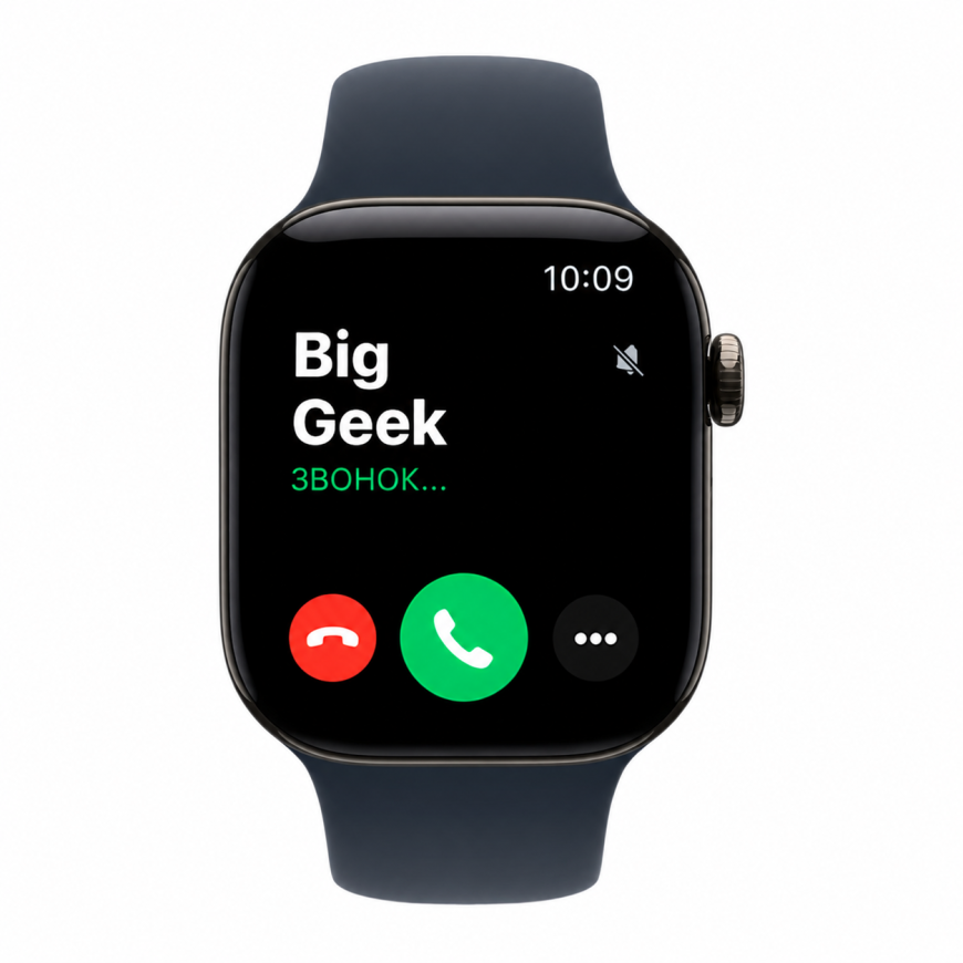 Часы Apple Watch Series 12, 42 мм, титан светлого цвета, ремешок Sport Band