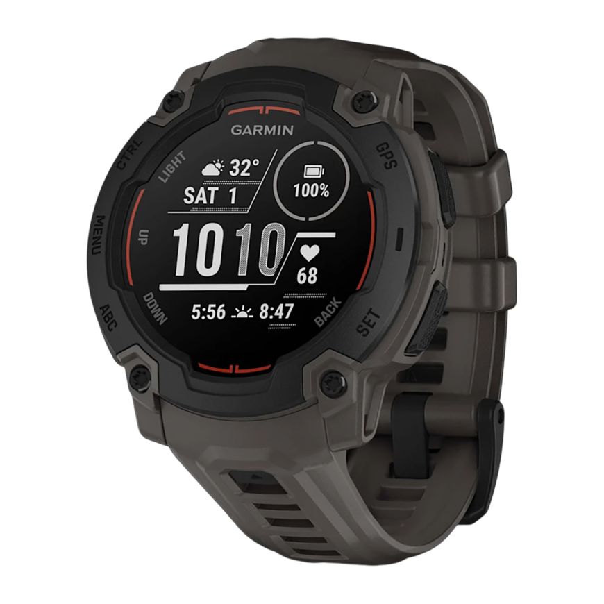 Спортивные часы Garmin Instinct E, 40 мм, силиконовый ремешок угольного цвета