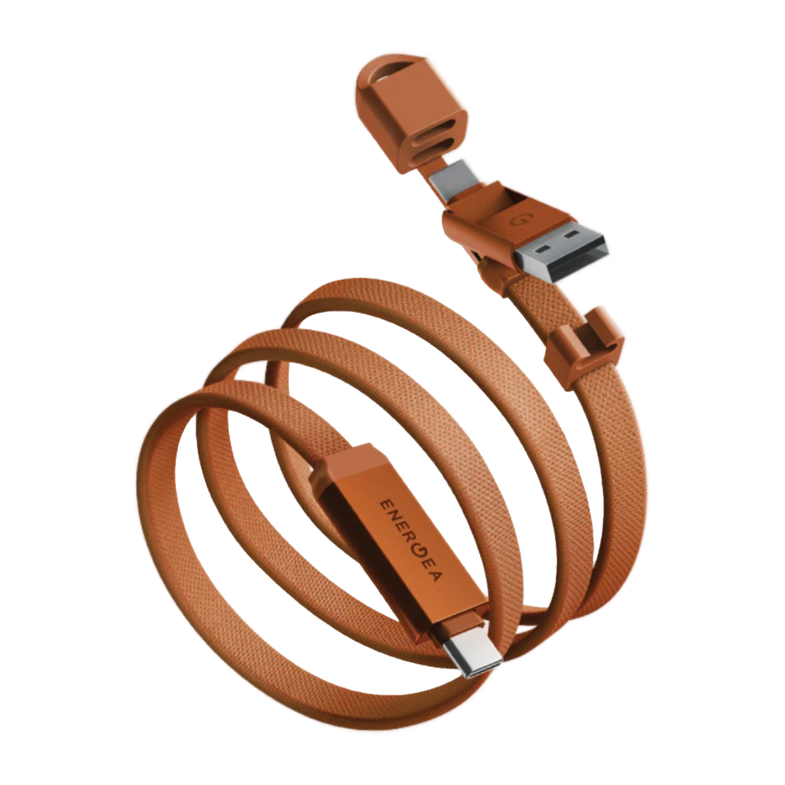 Кабель с оплёткой Energea Sheath Travel USB-A, USB-C — USB-C (USB 2.0) (1,2 м)