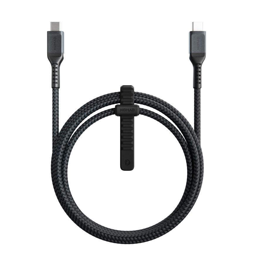 Кабель с кевларовой оплёткой и ремешком Nomad Kevlar Rugged Cable USB-C (1,5 м)