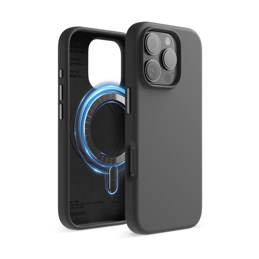 Гибридный силиконовый чехол elago Magnetic Silicone Case для iPhone 16 Pro