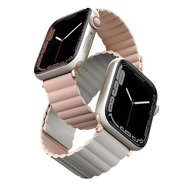 Двусторонний силиконовый ремешок Uniq Revix для Apple Watch 38, 40, 41 и 42 мм