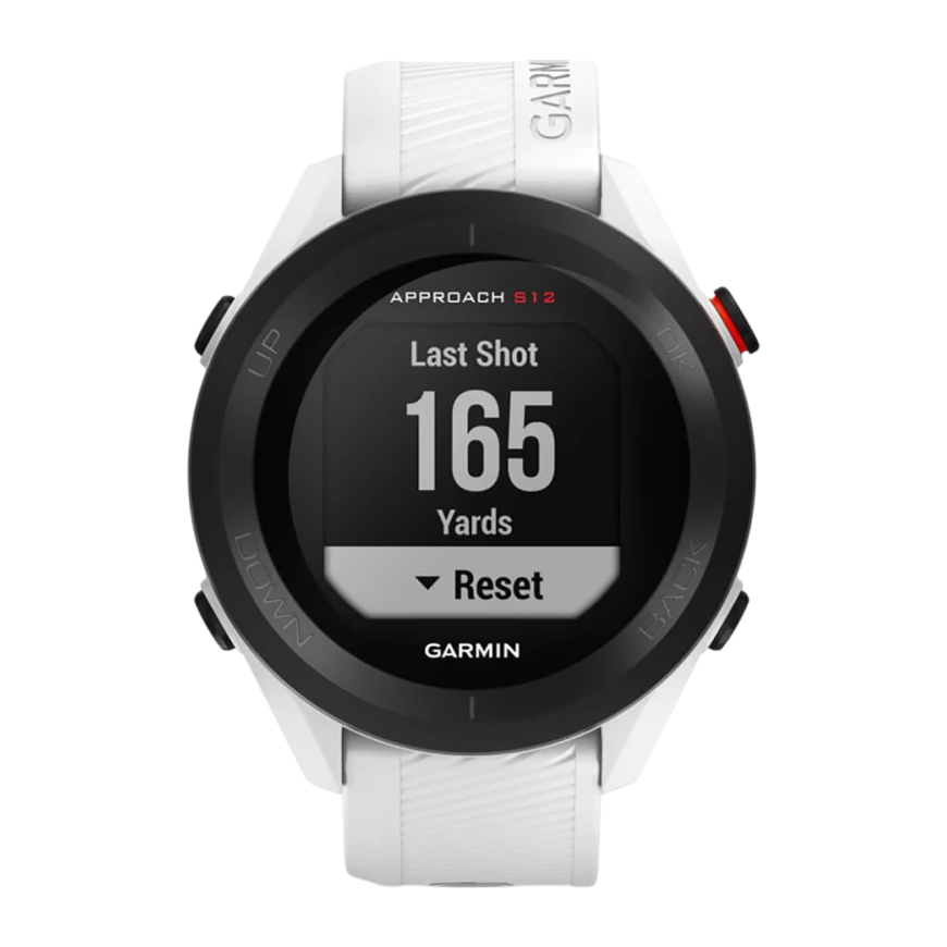 Спортивные часы Garmin Approach S12, белый силиконовый ремешок