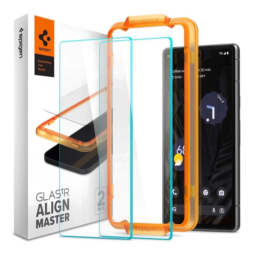 Глянцевое защитное стекло Spigen GLAS.tR AlignMaster для Google Pixel ...