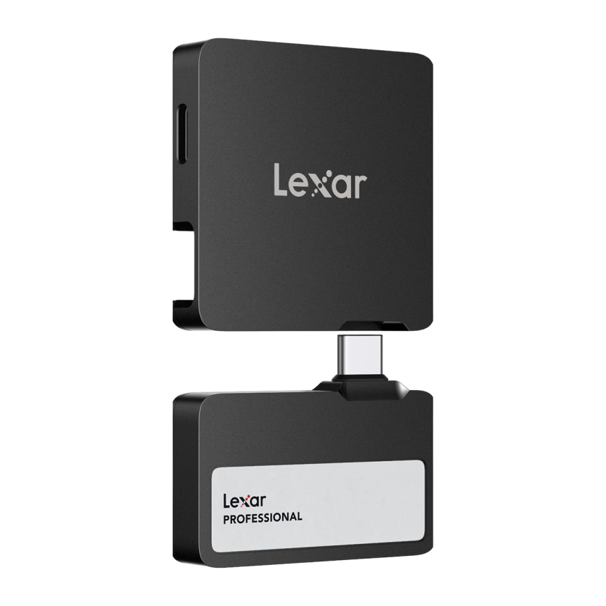 Внешний твердотельный накопитель и USB-хаб Lexar Professional Go SL400 SSD (1 ТБ)