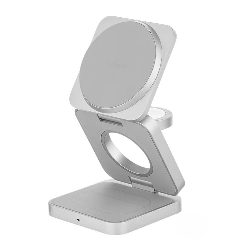 Складная зарядная станция MagSafe uBear Balance Ultra для iPhone, Apple Watch и AirPods (Qi2.2)