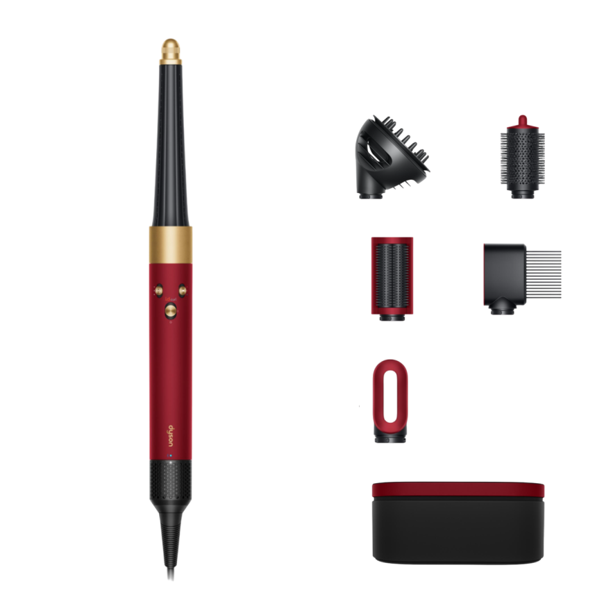 Стайлер Dyson HS08 Hairstyler Airwrap i.d Curly+Coily (Red velvet/Gold) (2024)