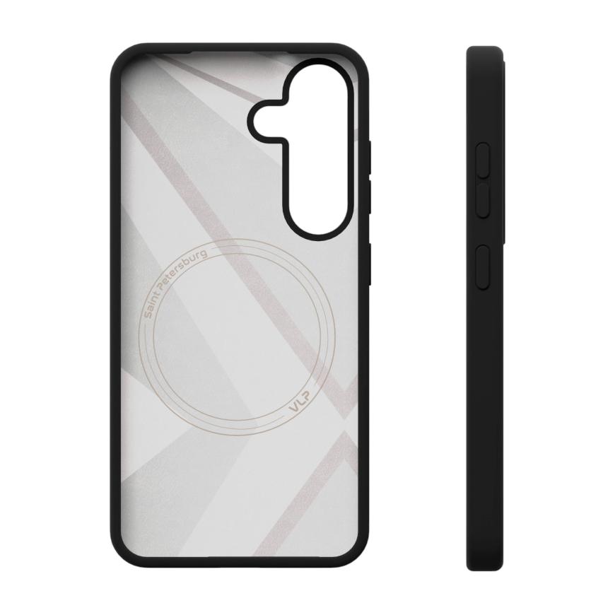 Гибридный силиконовый чехол с поддержкой MagSafe VLP Aster Case для Samsung Galaxy S25+ - фото 3