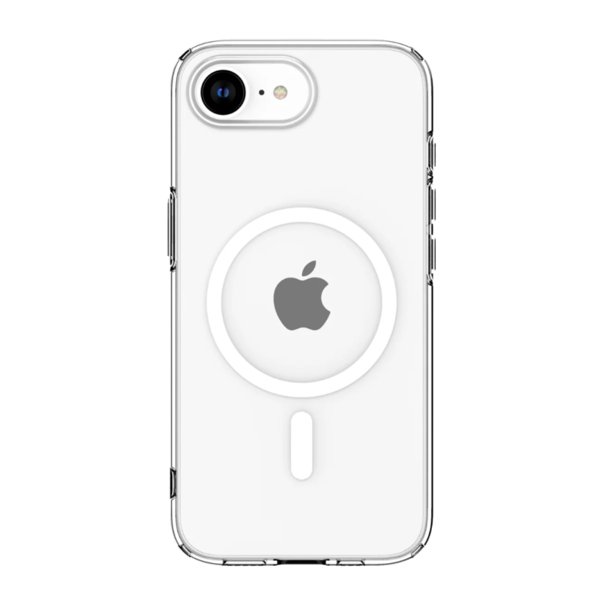 Прозрачный чехол MagSafe Spigen Liquid Crystal MagFit для iPhone 16e