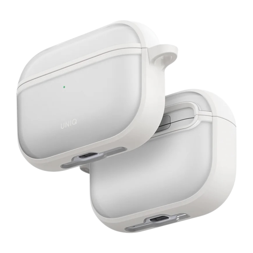 Прозрачный чехол с карабином Uniq Veren для AirPods Pro 3