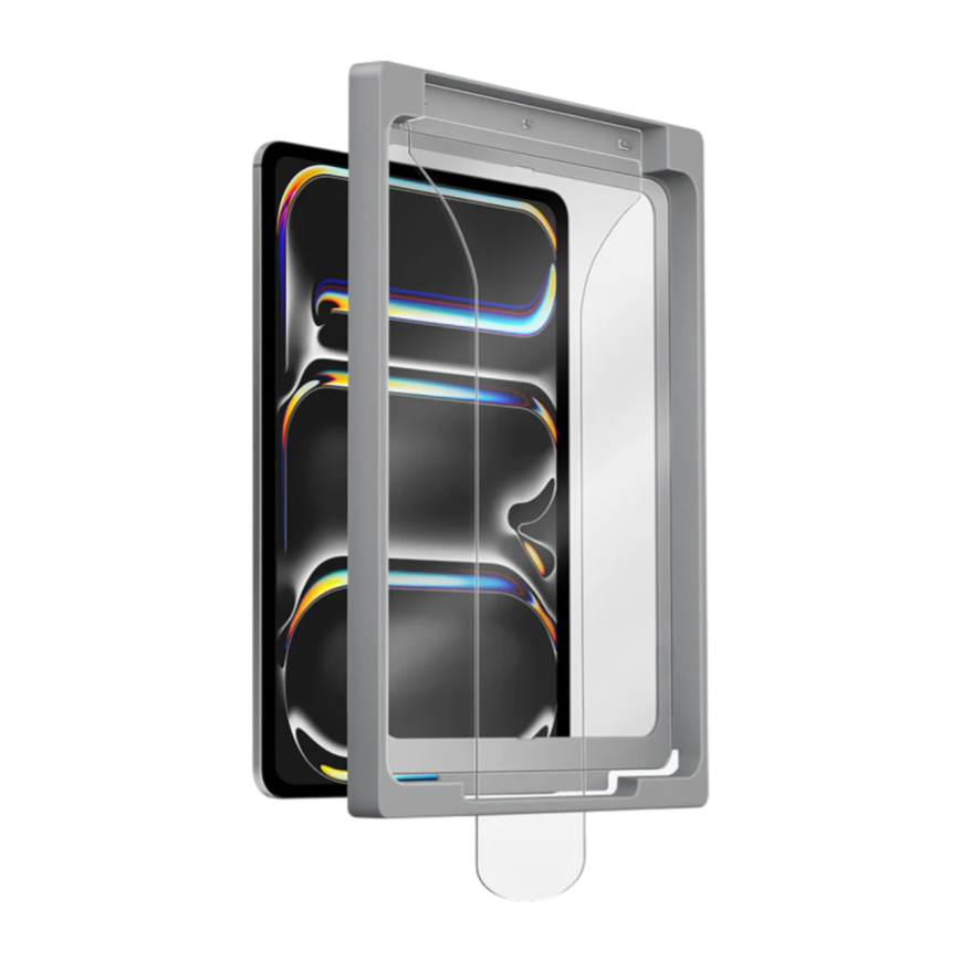 Глянцевое защитное стекло Uniq Optix EXOFit Clear для iPad Pro 13" (M4 | 2024)