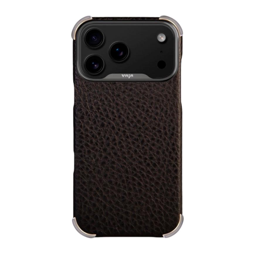 Кожаный чехол MagSafe Vaja Buckler Grip Floater V-Mag для iPhone 17 Pro Max