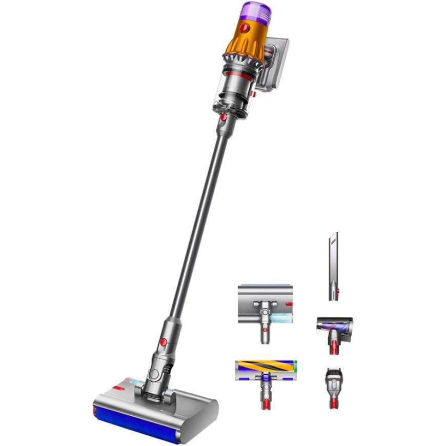 Беспроводной вертикальный пылесос Dyson V12S Detect Slim Submarine Complete (SV46) (Yellow/Nickel) (2023)