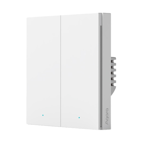 Умный настенный выключатель Aqara H1 (двухклавишный, без нейтрали) (версия Global)