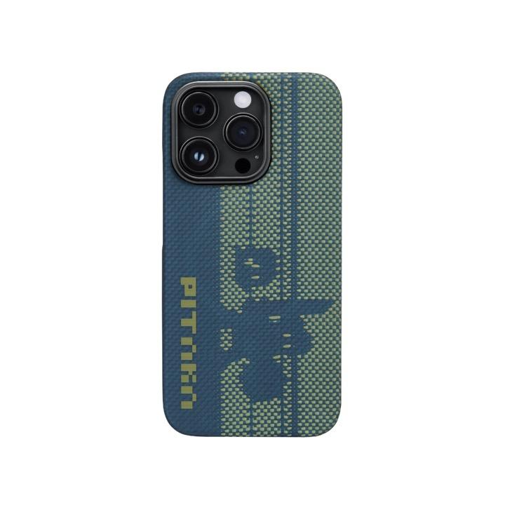 Чехол из арамидного волокна с поддержкой MagSafe PITAKA Pixel Game Tactile Woven Case для iPhone 14 Pro Max