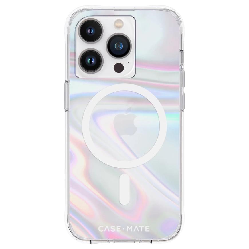 Гибридный чехол с поддержкой MagSafe Case-Mate Soap Bubble Case для iPhone 14 Pro