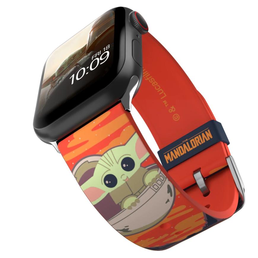 Силиконовый ремешок MobyFox Star Wars The Mandalorian The Child Bounty для Apple Watch всех моделей - фото 3