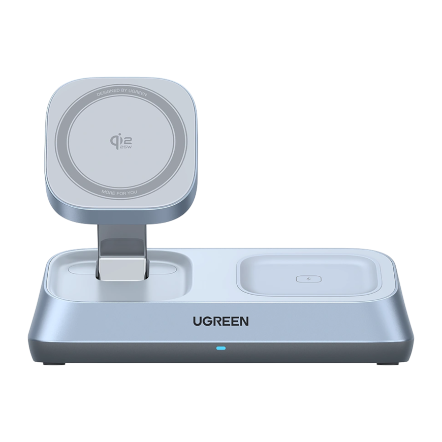 Зарядная станция MagSafe Ugreen MagFlow для iPhone, Apple Watch и AirPods (Qi2) (W711)