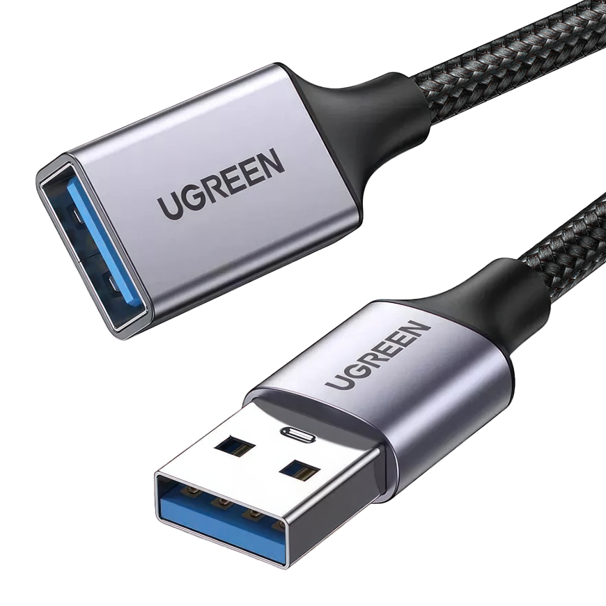 Кабель-удлинитель с нейлоновой оплёткой Ugreen USB-A 3.0 (5 м) (US115)