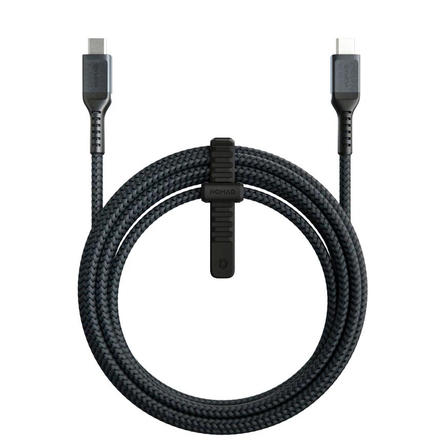 Кабель с кевларовой оплёткой и ремешком Nomad Kevlar Rugged Cable USB-C (3 м)