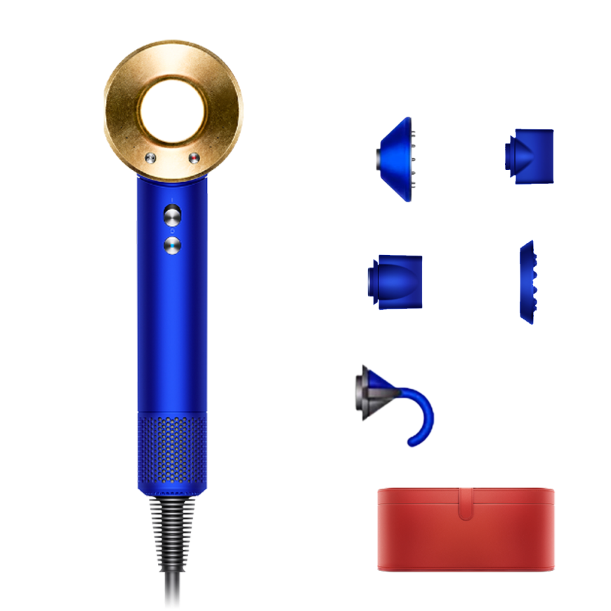 Фен Dyson HD08 Supersonic Gift Edition (Blue/Gold) (2022)