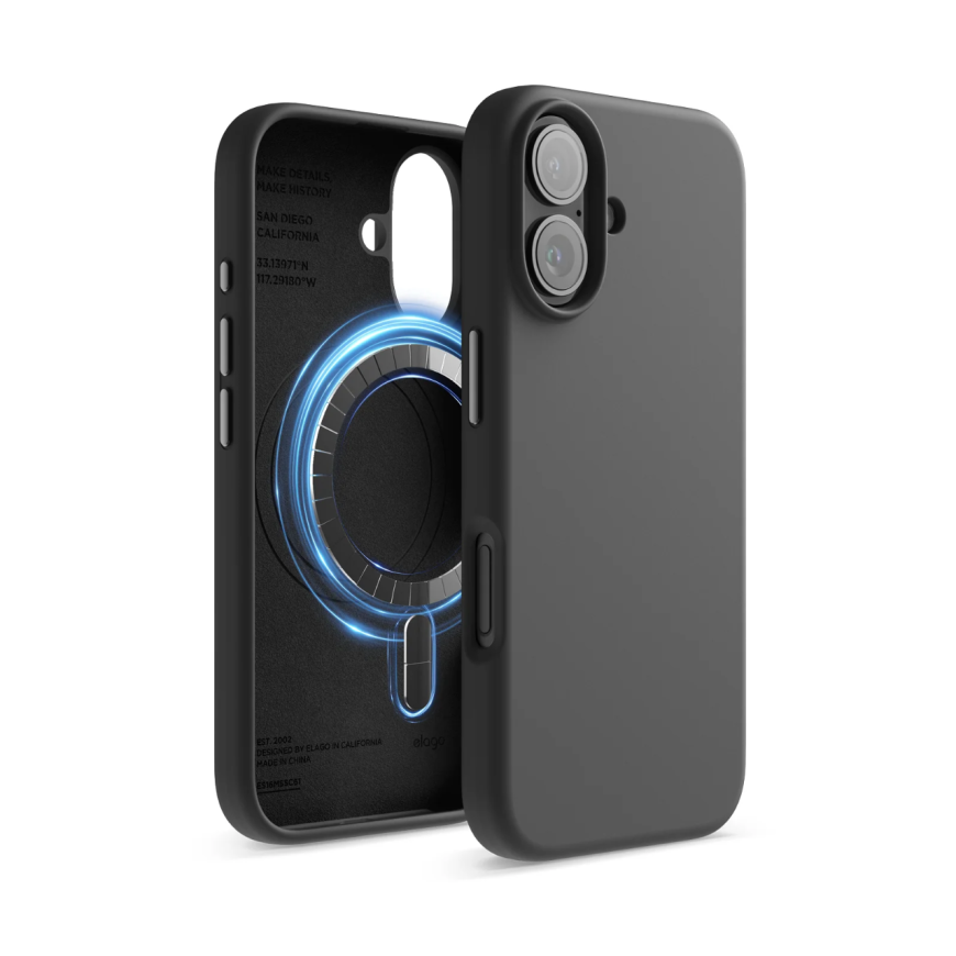 Гибридный силиконовый чехол elago Magnetic Silicone Case для iPhone 16