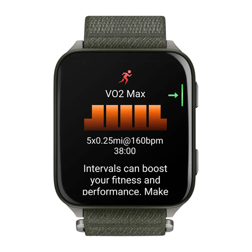 Спортивные часы Garmin Venu X1, нейлоновый браслет ComfortFit цвета «мох»