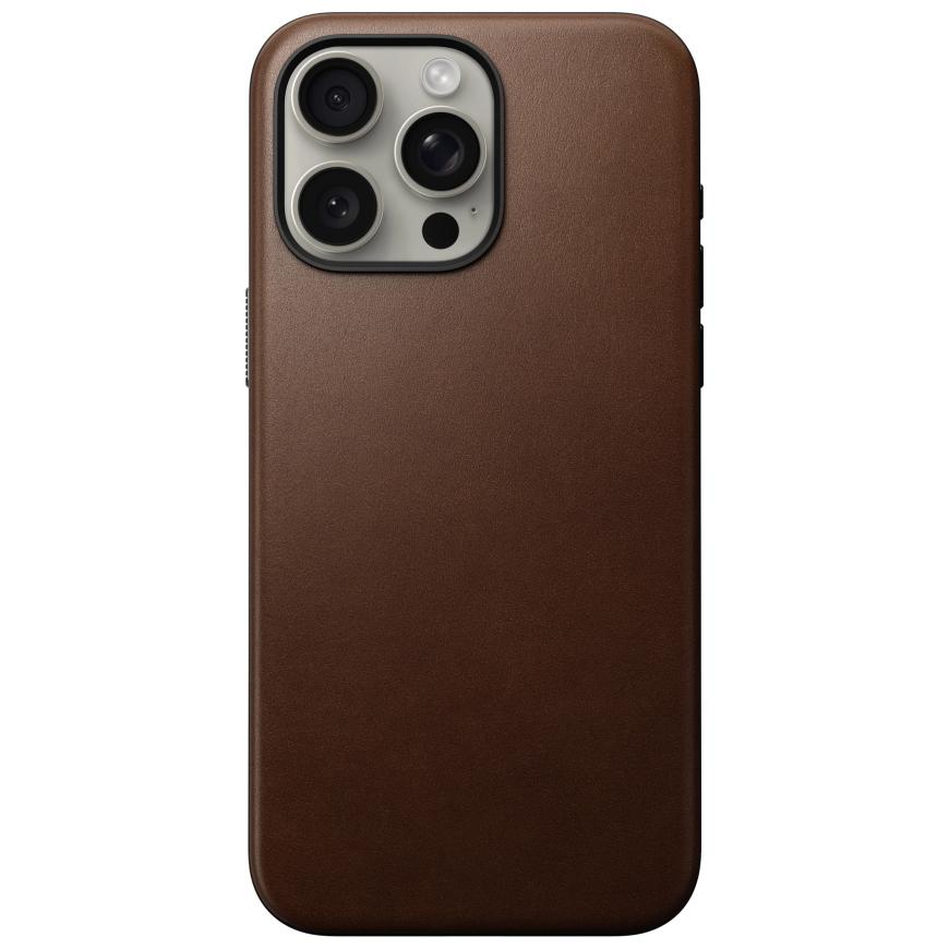 Кожаный чехол MagSafe Nomad Modern Leather Case для iPhone 15 Pro Max