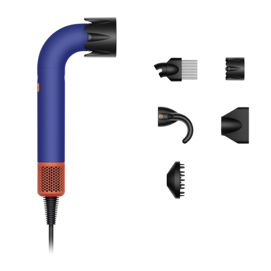 Фен Dyson HD18 Supersonic r Professional Curly+Coily (Vinca Blue/Topaz Orange) (2023)