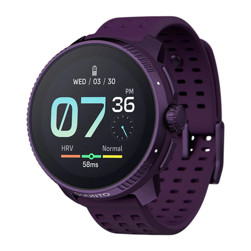 Спортивные часы Suunto Race Titanium Amethyst, тёмно-фиолетовый силиконовый ремешок