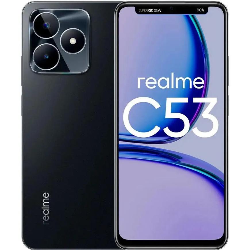 Смартфон Realme C53 6 ГБ + 128 ГБ (Чёрный | Mighty Black)